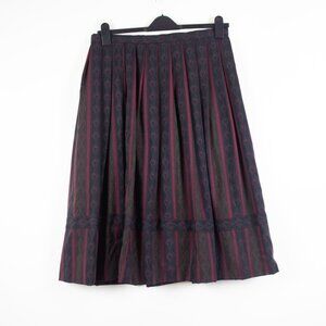 Vintage Wool Midi Skirt German Octoberfest
